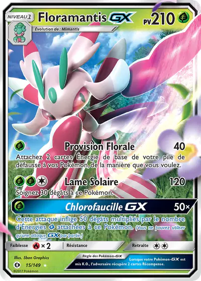 Image de la carte Pokemon Floramantis GX 15/149