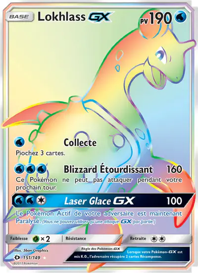 Image de la carte Pokemon Lokhlass GX 151/149