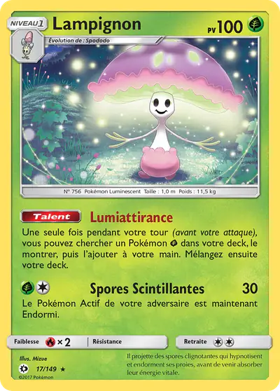 Image de la carte Pokemon Lampignon 17/149