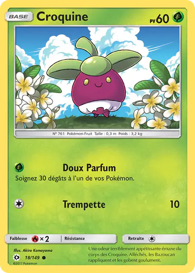 Image de la carte Pokemon Croquine 18/149