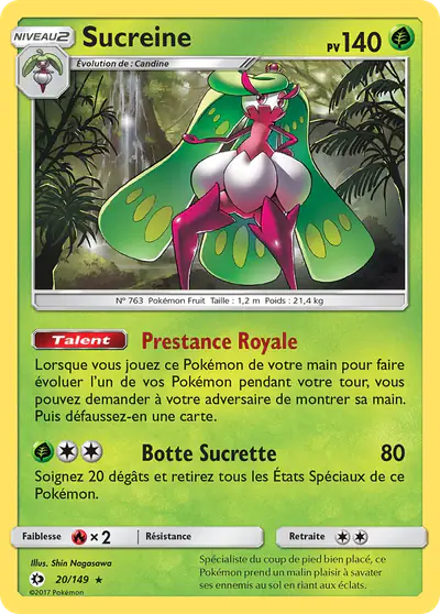 Image de la carte Pokemon Sucreine 20/149