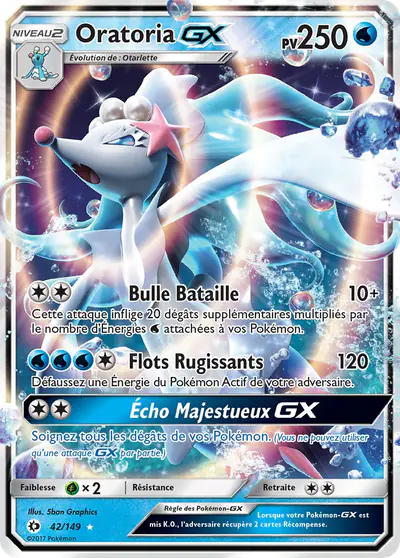 Image de la carte Pokemon Oratoria GX 42/149
