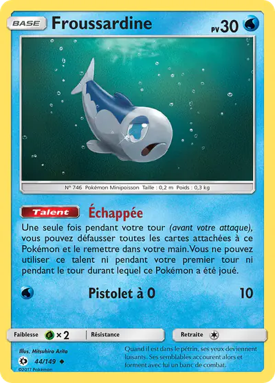 Image de la carte Pokemon Froussardine 44/149