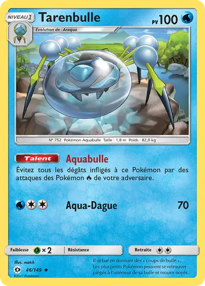 Image de la carte Pokemon Tarenbulle 46/149