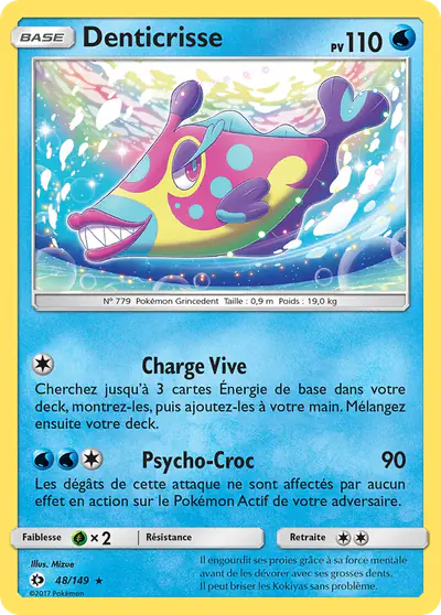 Image de la carte Pokemon Denticrisse 48/149