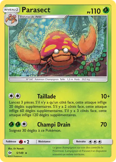 Image de la carte Pokemon Parasect 5/149