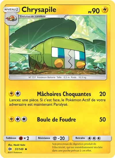 Image de la carte Pokemon Chrysapile 51/149