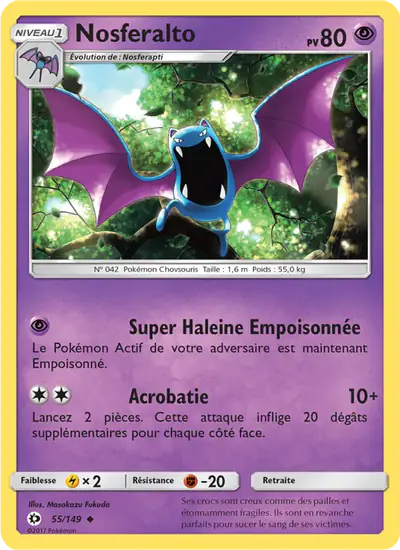 Image de la carte Pokemon Nosferalto 55/149