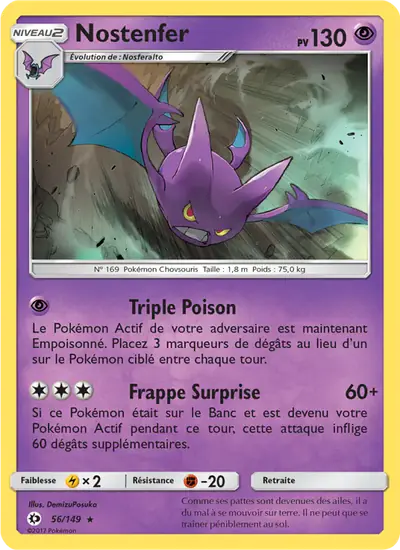 Image de la carte Pokemon Nostenfer 56/149