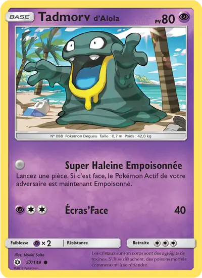 Image de la carte Pokemon Tadmorv d'Alola 57/149