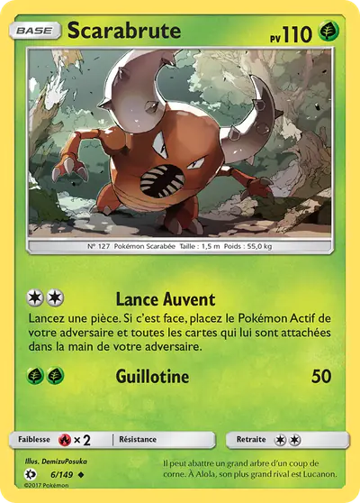 Image de la carte Pokemon Scarabrute 6/149