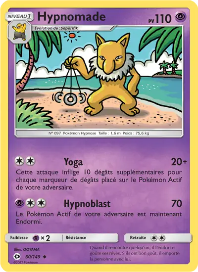 Image de la carte Pokemon Hypnomade 60/149
