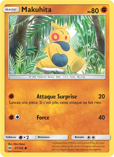 Image de la carte Pokemon Makuhita 67/149