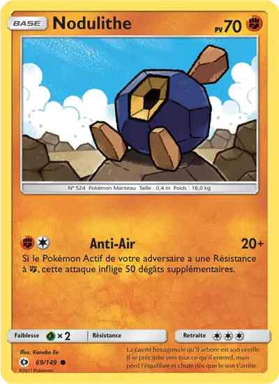 Image de la carte Pokemon Nodulithe 69/149