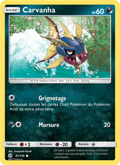 Image de la carte Pokemon Carvanha 81/149