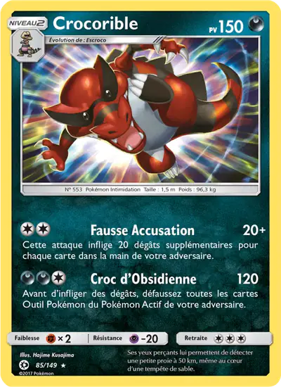 Image de la carte Pokemon Crocorible 85/149