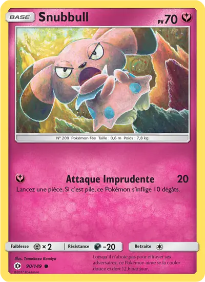 Image de la carte Pokemon Snubbull 90/149