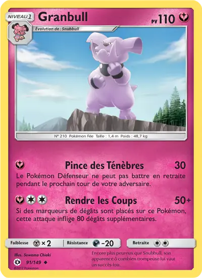 Image de la carte Pokemon Granbull 91/149