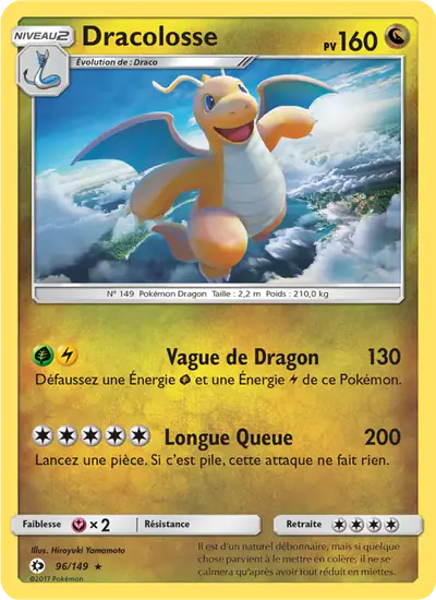 Image de la carte Pokemon Dracolosse 96/149