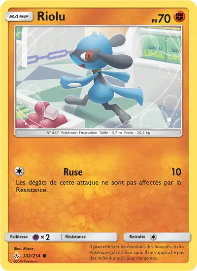 Image de la carte Pokemon Riolu 102/214