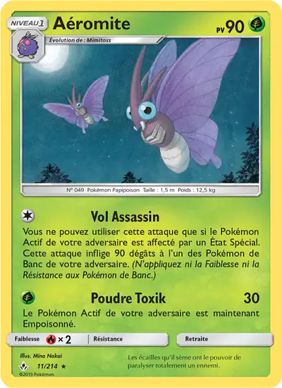Image de la carte Pokemon Aéromite 11/214