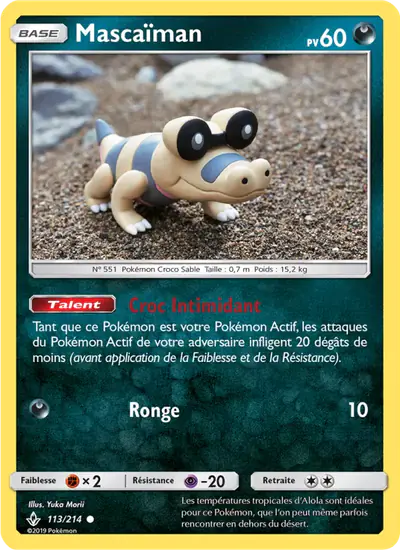 Image de la carte Pokemon Mascaïman 113/214