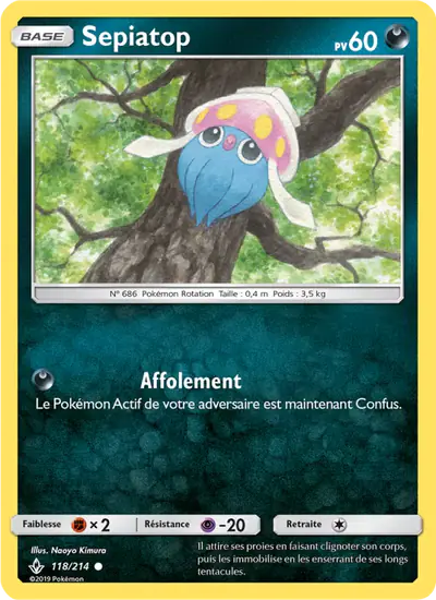 Image de la carte Pokemon Sepiatop 118/214