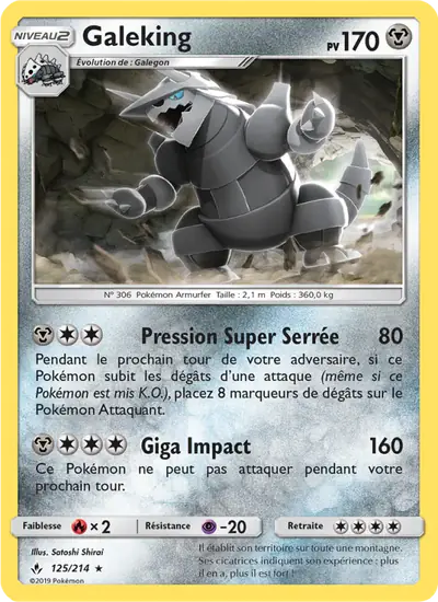 Image de la carte Pokemon Galeking 125/214