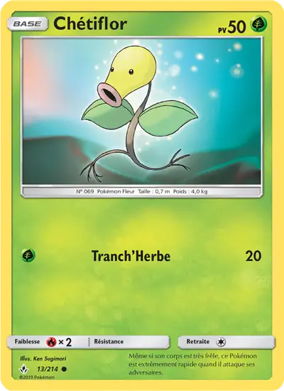 Image de la carte Pokemon Chétiflor 13/214