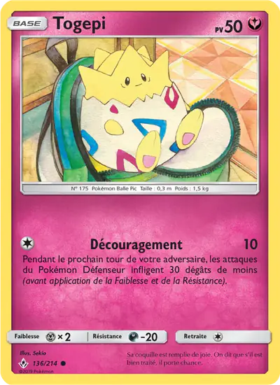 Image de la carte Pokemon Togepi 136/214