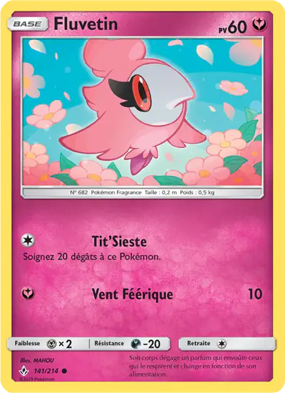 Image de la carte Pokemon Fluvetin 141/214