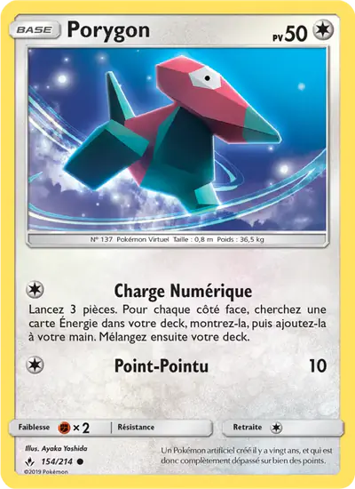 Image de la carte Pokemon Porygon 154/214
