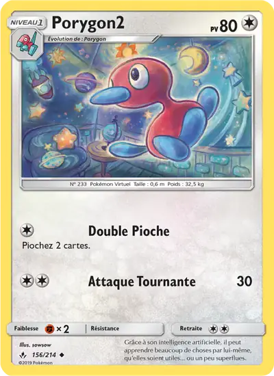 Image de la carte Pokemon Porygon2 156/214