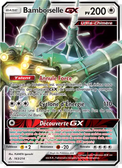 Image de la carte Pokemon Bamboiselle GX 163/214