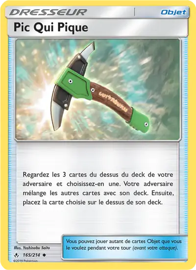 Image de la carte Pokemon Pic Qui Pique 165/214