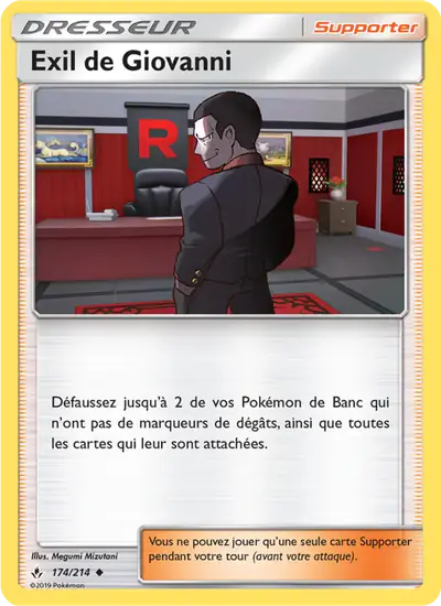 Image de la carte Pokemon Exil de Giovanni 174/214