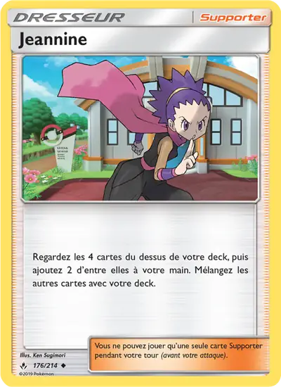 Image de la carte Pokemon Jeannine 176/214