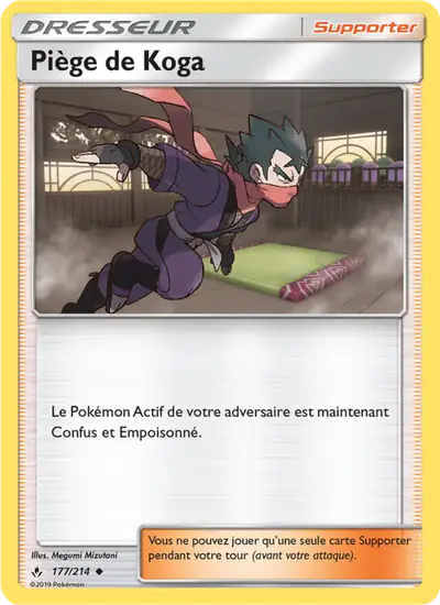 Image de la carte Pokemon Piège de Koga 177/214
