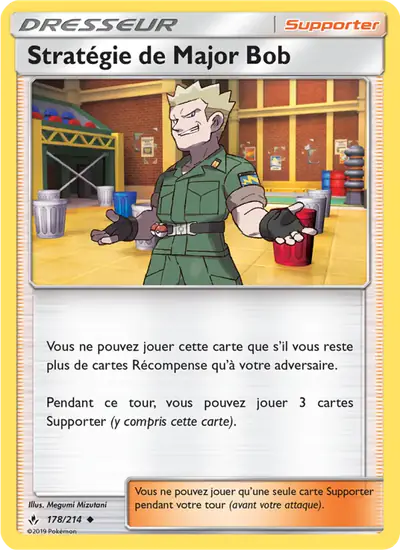 Image de la carte Pokemon Stratégie de Major Bob 178/214