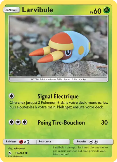 Image de la carte Pokemon Larvibule 18/214