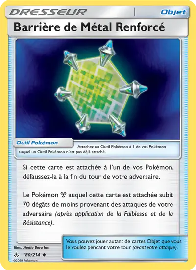 Image de la carte Pokemon Barrière de Métal Renforcé 180/214