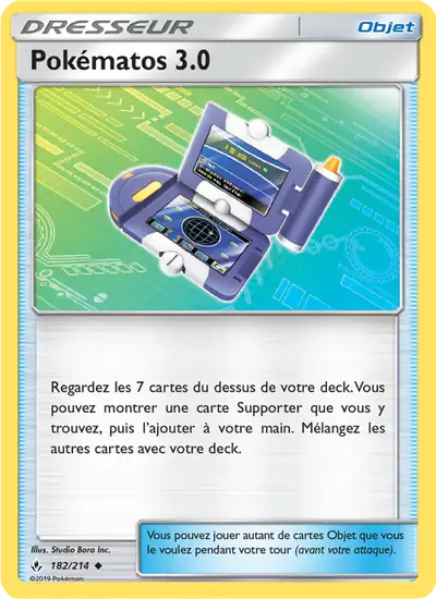 Image de la carte Pokemon Pokématos 3.0 182/214