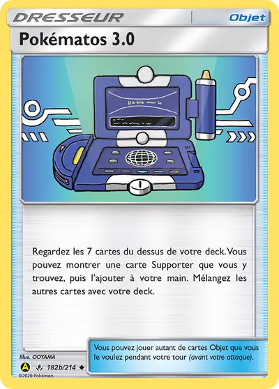 Image de la carte Pokemon Pokématos 3.0 182b/214