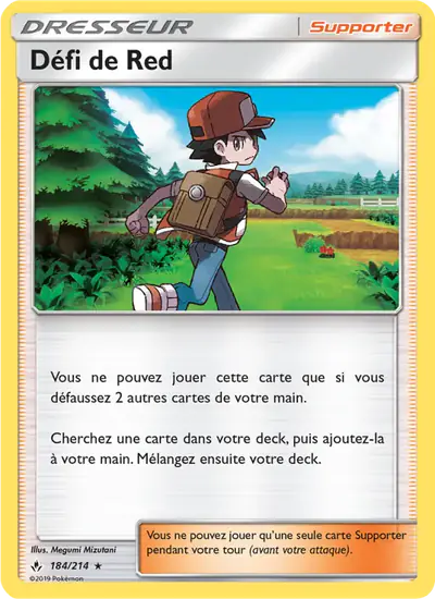 Image de la carte Pokemon Défi de Red 184/214