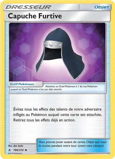 Image de la carte Pokemon Capuche Furtive 186/214