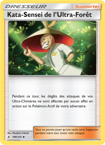 Image de la carte Pokemon Kata-Sensei de l'Ultra-Forêt 188/214