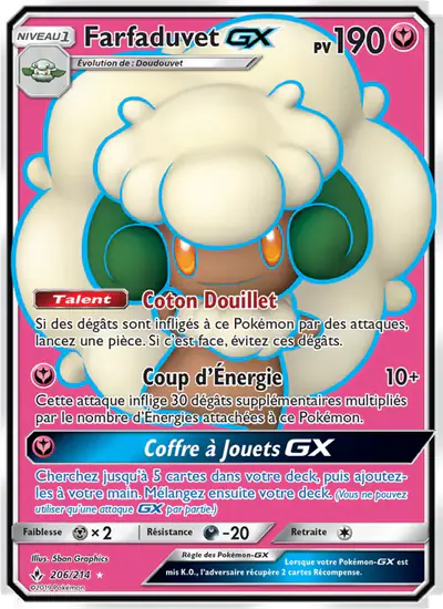 Image de la carte Pokemon Farfaduvet GX 206/214