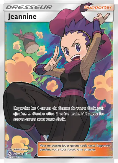 Image de la carte Pokemon Jeannine 210/214
