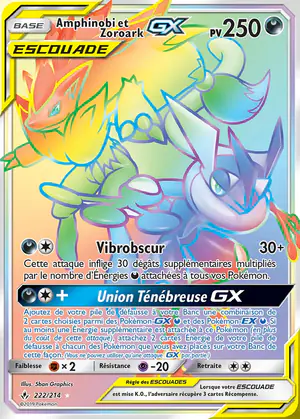 Amphinobi et Zoroark GX 222/214