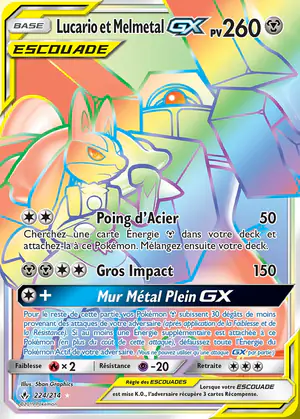 Lucario et Melmetal GX 224/214